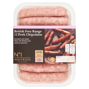 No.1 Free Range 12 Chipolatas