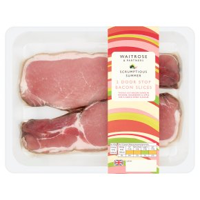 Waitrose 2 Door Stop Bacon Slices