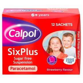 Calpol six plus sugar free sachets