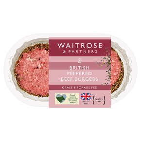 Waitrose 4 Peppered Beef Burgers