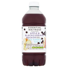 essential Waitrose apple & blackcurrant squash