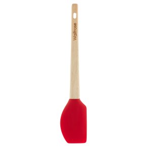 Waitrose Cooking silicone spatula red