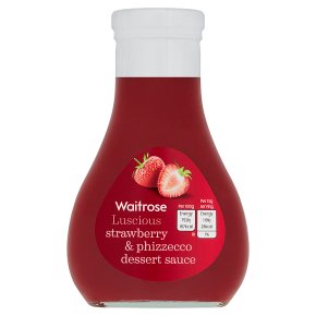 Waitrose Strawberry Phizzecco Dessert Sauce