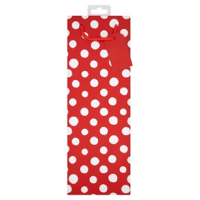 essential Waitrose red spot bottle gift bag