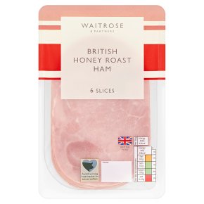Waitrose British honey roast ham, 6 slices