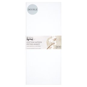 Waitrose Home Cotton Sateen Fitted Sheet
