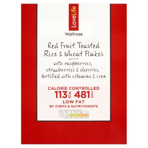 Waitrose LoveLife Red Fruit Toasted Rice & Wheat Flakes