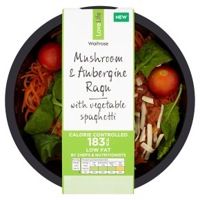 Waitrose LLCC Mushroom & Aubergine Ragu w