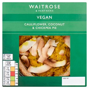 Waitrose Vegan Cauliflower, Coconut & Chickpea Pie