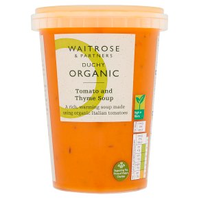 Waitrose Duchy Organic tomato and thyme soup