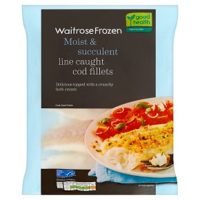 Waitrose Frozen MSC line caught cod fillets