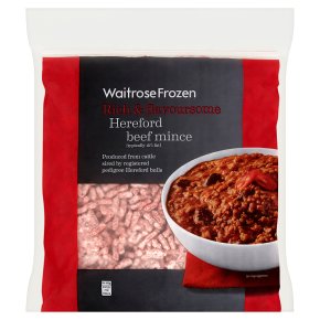 Waitrose Frozen Hereford beef mince