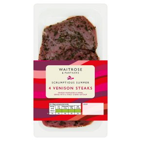 Waitrose 4 Venison Steaks