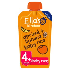 Ella's Kitchen Organic bananas apricots + baby rice - stage 1 baby food