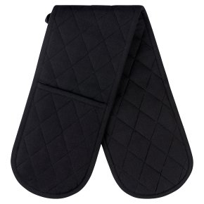 essential Waitrose Black Double Oven Glove