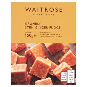 Waitrose Stem Ginger Crumbly Fudge