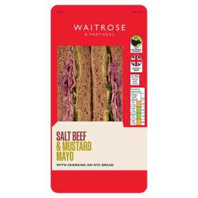Waitrose Salt Beef & Mustard Mayo Sandwich
