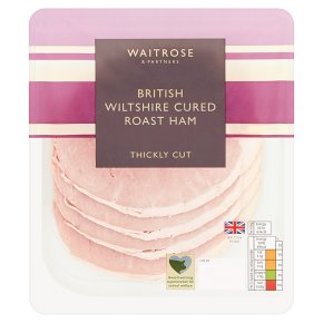 Waitrose British Wiltshire Thick Cut Cured Ham