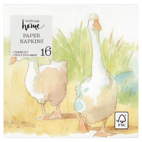 Waitrose Home Goose Napkins 33x33cm