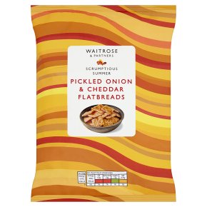 Waitrose Pickled Onion & Cheddar Flatbreads