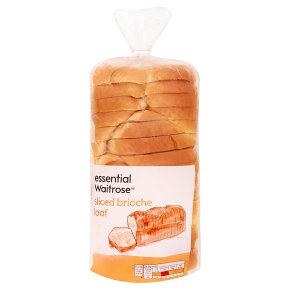 essential Waitrose sliced brioche loaf