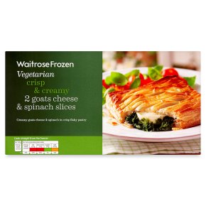 Waitrose Frozen 2 goats cheese & spinach slices