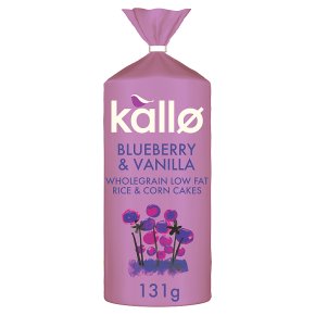 Kallo Rice & Corn Cakes Blueberry & Vanilla