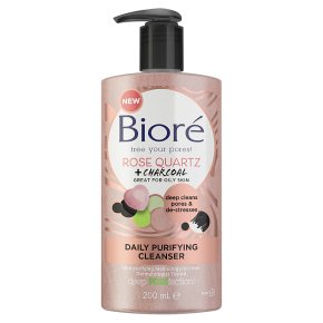 Bioré Rose Quartz Charcoal Cleanser