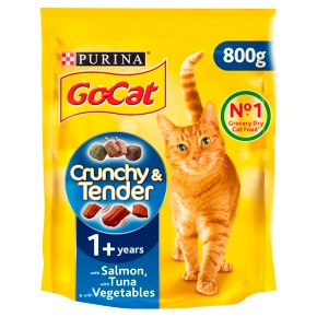 Go-Cat Crunchy and Tender Dry Cat Food Salmon
