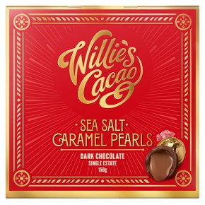 Willie's Cacao Sea Salt Caramel Black Pearls