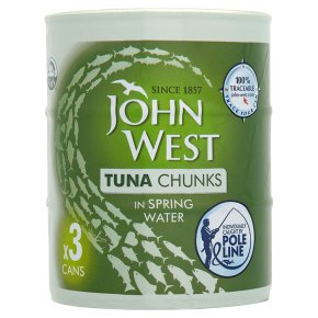 John West Tuna Chunks in Water Pole Line