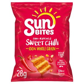 Sunbites sweet chilli wholegrain crisps