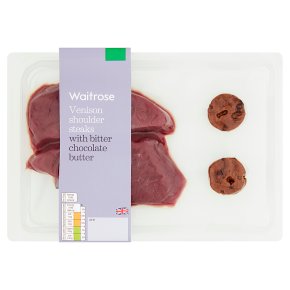 Waitrose Venison Shoulder Steaks with Chocolate Butter