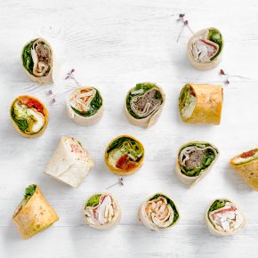Mixed Wrap Platter, 18 pieces