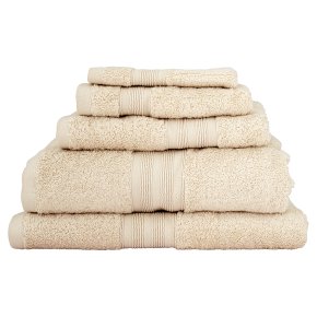 Waitrose Home Egyptian cotton ivory bath sheet