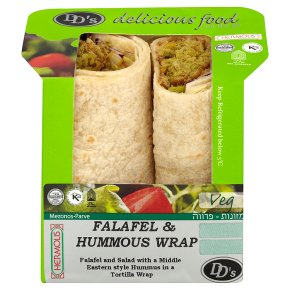 DD's falafel & hummous wrap