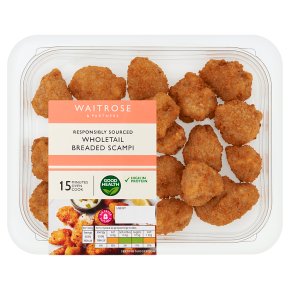 Waitrose Wholetail Breaded Scampi