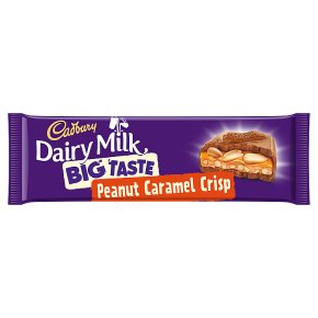 Cadbury Dairy Milk Big Taste peanut caramel crisp chocolate bar