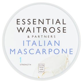 essential Waitrose Italian Mascarpone cheese, strength 1