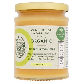 Waitrose Duchy Organic Sicilian lemon curd