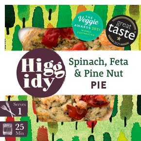 Higgidy spinach, feta & toasted pine nut pie