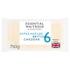 essential Waitrose English Extra Mature Cheddar Strength 6