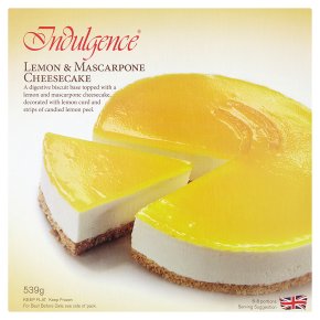 Indulgence lemon & masca cheesecake
