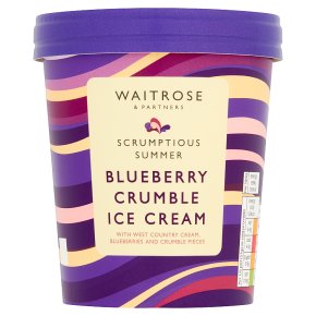 Waitrose Blueberry Crumble Ice Cream