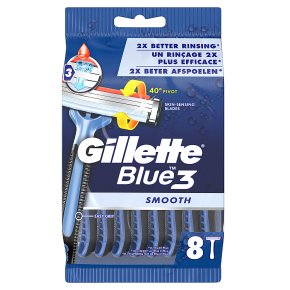 Gillette Blue 3 Disposable Razors 8 count