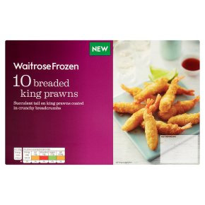 Waitrose Frozen 10 Breaded King Prawns