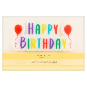 Waitrose Cooks' Homebaking happy birthday candles
