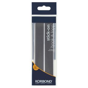 Korbond Hook & Loop Black Stick On