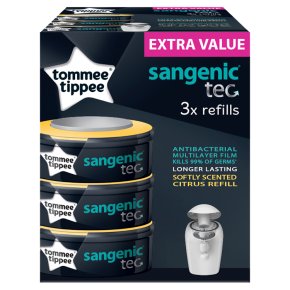 Tommee Tippee sangenic refill cassettes, pack of 3