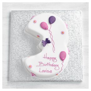 3rd Birthday Butterfly Cake